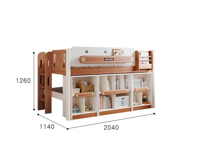 # 工場OEM/ODM木製二段ベッド、無垢材ベッドフレーム、 - Bunk Bed With Stairs And Slide のレビューと価格