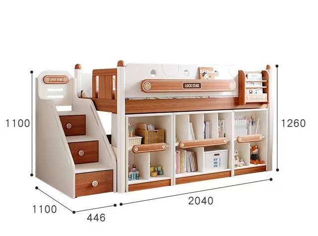 # 工場OEM/ODM木製二段ベッド、無垢材ベッドフレーム、 - Bunk Bed With Stairs And Slide のレビューと価格