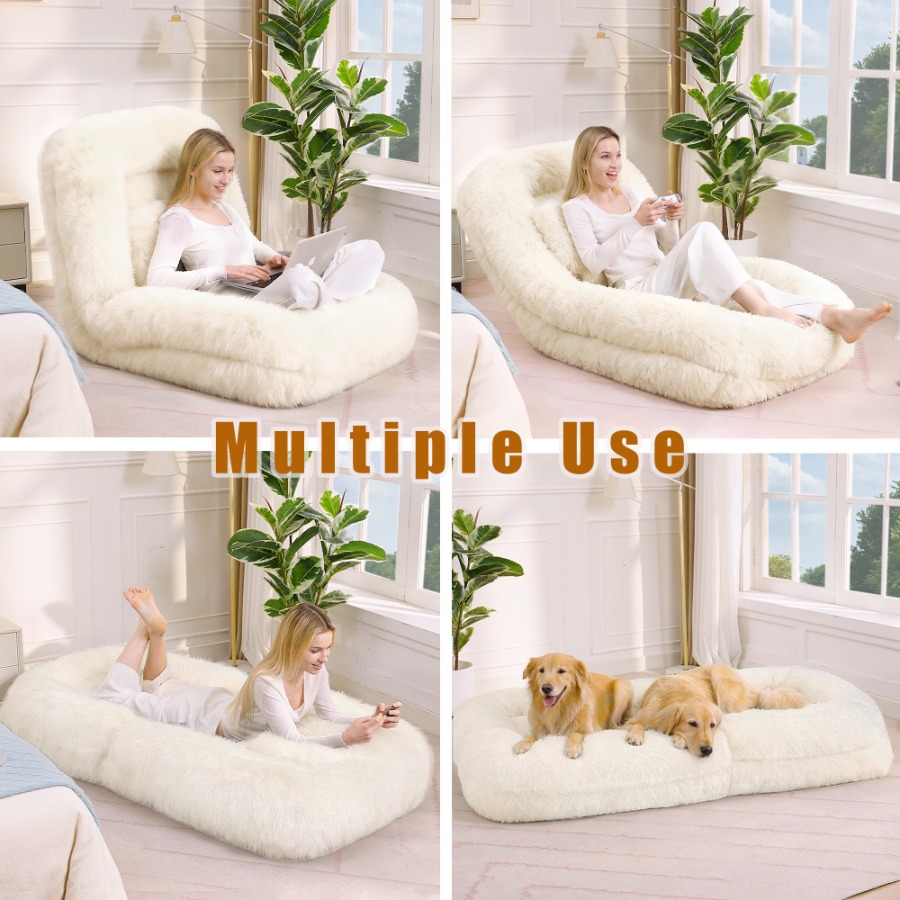 【新入荷】[動画あり] 人間用ドッグベッド、リラックスソファ - Sofas のレビューと価格