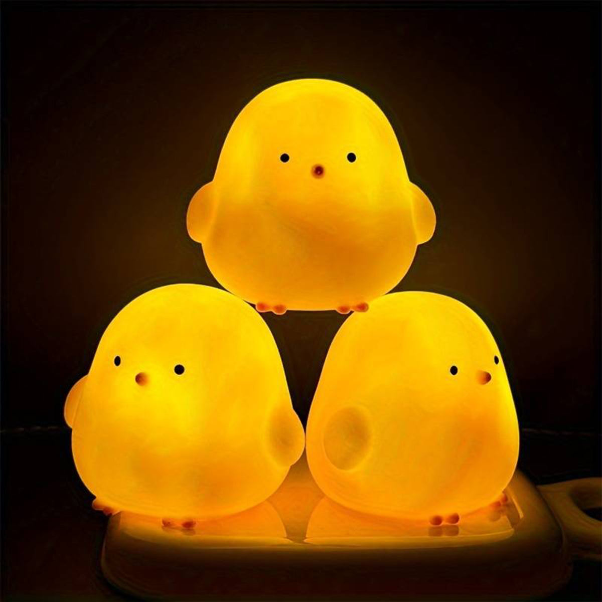 かわいい漫画のアヒルナイトライト、子供部屋用シリコンLEDベ - Floating Nightstand With Led Light のレビューと価格