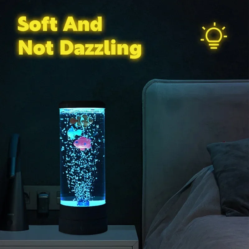 リモコン付きLEDフィッシュランプ,色が変わる装飾ライト,水 - Floating Nightstand With Led Light のレビューと価格